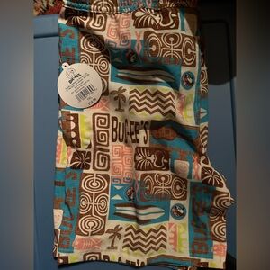 Buc-ee's Kids Swim Trunks - Blue and Brown